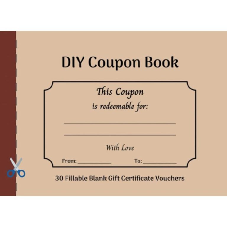 DIY Coupon Book: Up to 30% Off Deals