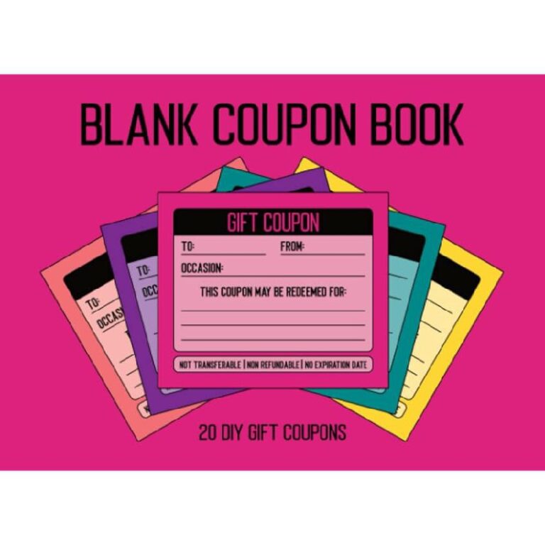 Blank Coupon Book: Up to 50% Off Deal