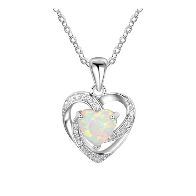 Womens Crystal Heart Necklace up to 53% Off Deal