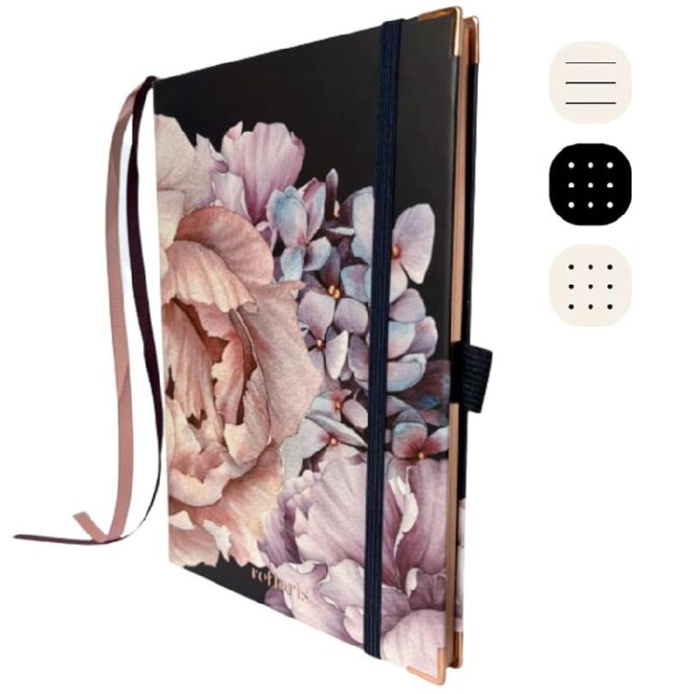 Pink Floral Hardcover Notebook up to 50% off Deal