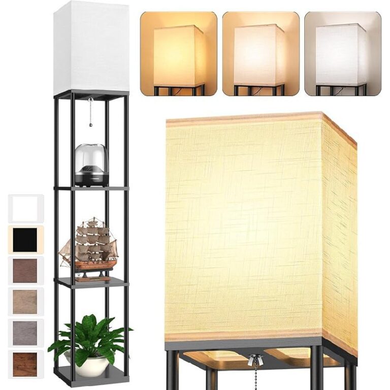 Floor Lamp with Shelves 7% Off Deal