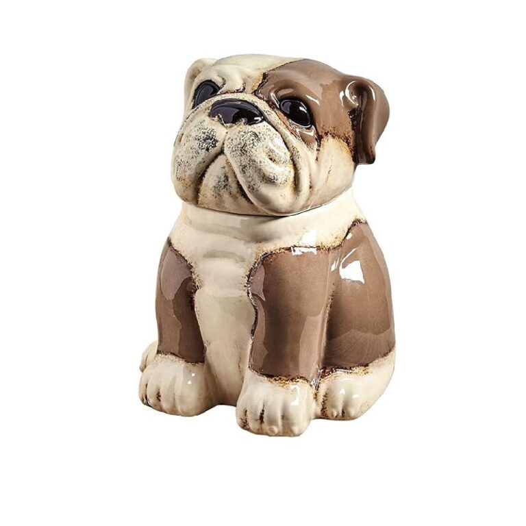 KALALOU CDV1766 Ceramic Bull Dog Canister 11% Off Deal