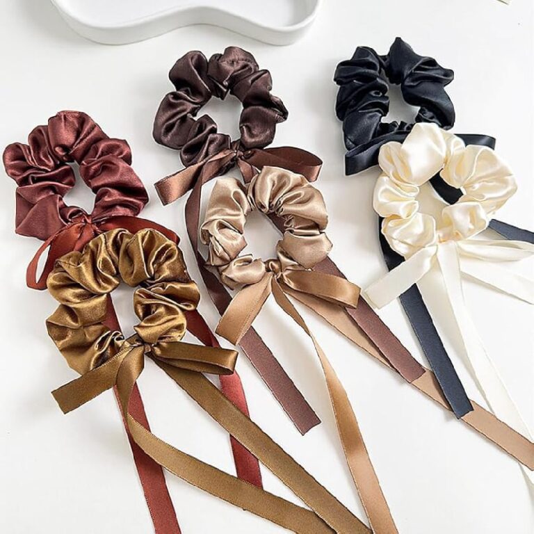 Ahoney 6 PCS Bow Hair Scrunchies up to 50% Off Deal