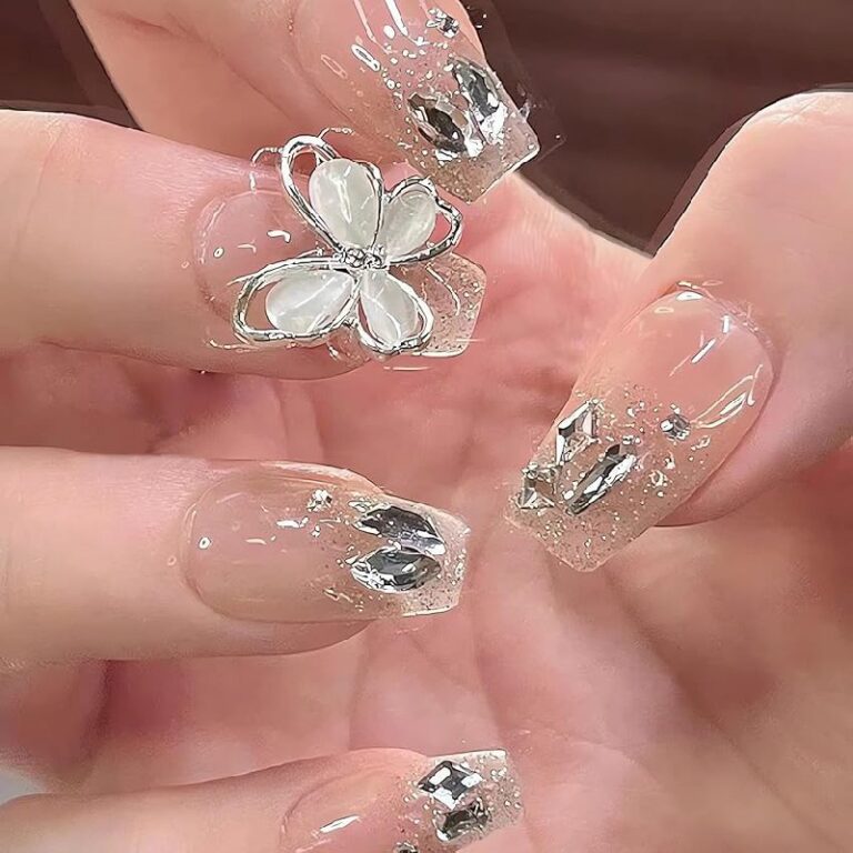 Long Advanced Rhinestone Nails up to 50% Off Deal