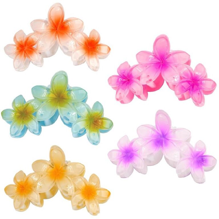 KICOSY 5PCS Matte Flower Hair Clips 50% Off Deals