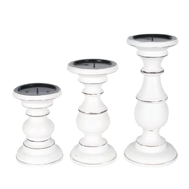 White Wooden Candle Holders: Up to 50% Off Deal