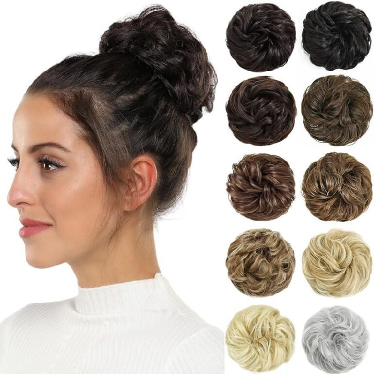 Rose bud Messy Bun Hair Piece up to 50% Off Deal