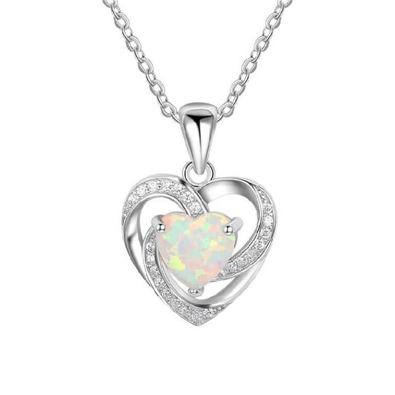 Womens Crystal Heart Necklace up to 5% off Deal