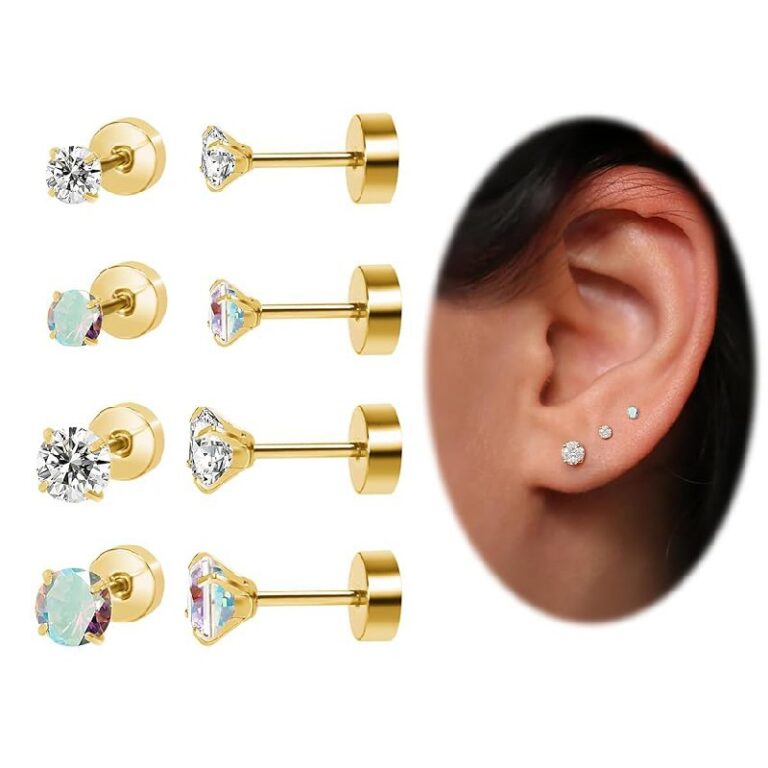 Flat Back Earrings up to 10% off Deal