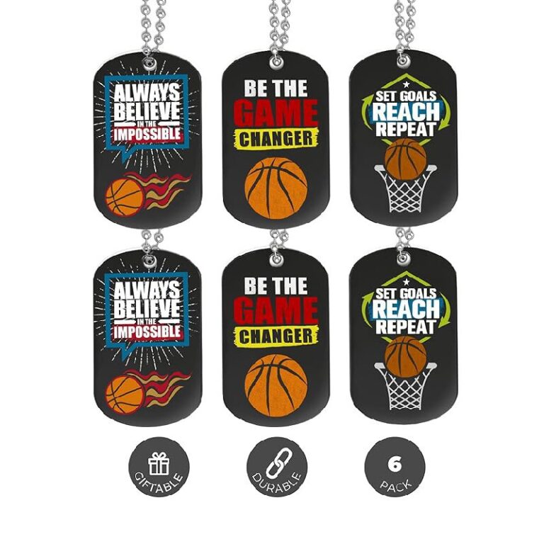 Basketball Motivational Dog Tag Necklaces up to 8% Off Deal