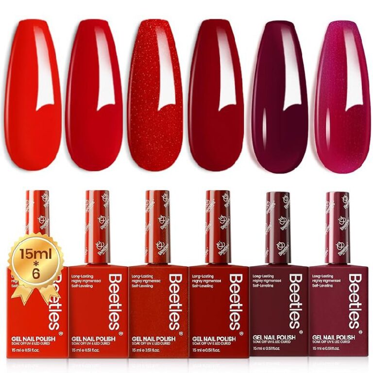 Beetles Red Gel Nail Polish Set – Up to 60% Off Deal