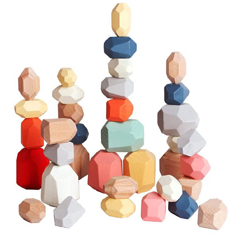 BESTAMTOY Wooden Sorting Rocks up to 20% Off Deal