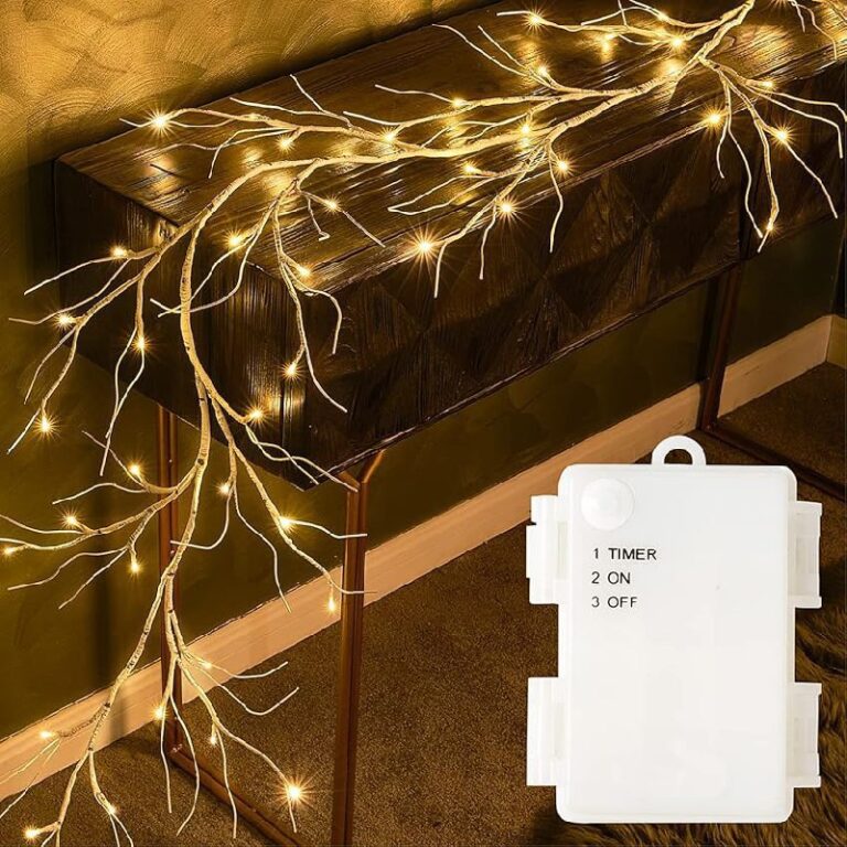 Fudios Lighted Birch Garland up to 30% Off Deal