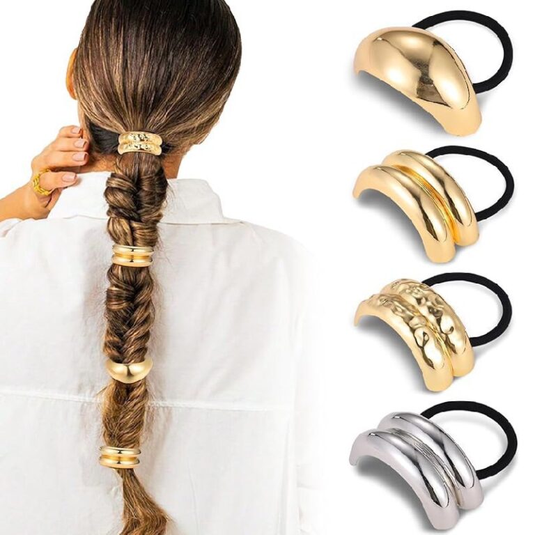 4Pcs Metal Hair Ties up to 10% Off Deal