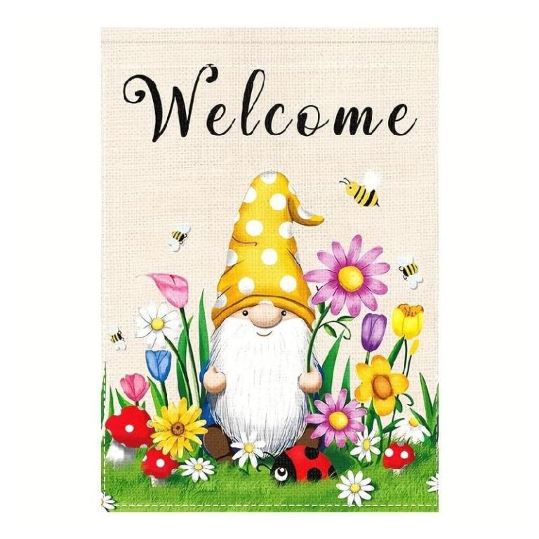 Spring Welcome Gnome Flag up to 50% Off Deal