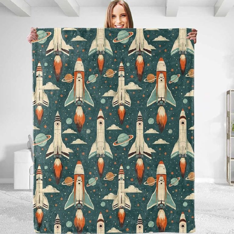 dhakalrlde Funny Rocket Throw Blanket Up to 54% Off Deal