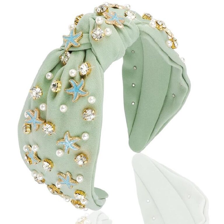 Atoden Green Knotted Pearl Headband up to 50% Off Deal