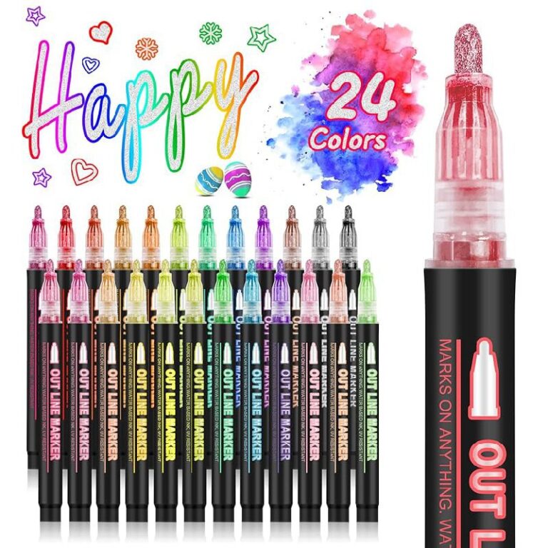 24-Color Metallic Outline Markers: Up to 50% Off Deal