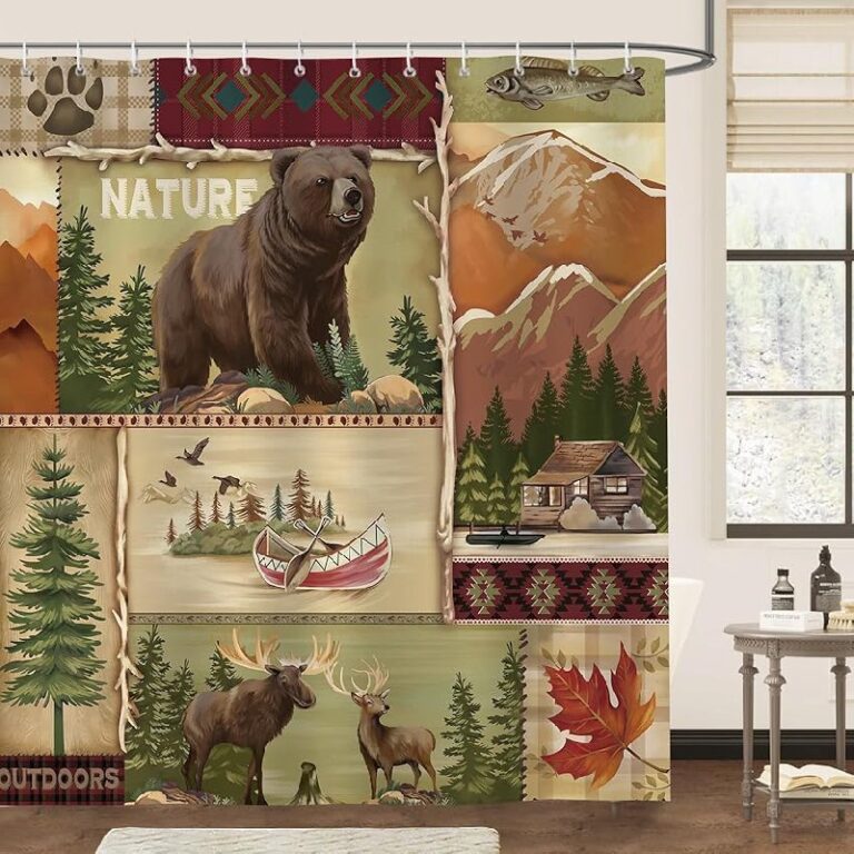 Bonhause Rustic Bear Shower Curtain: Up to 50% Off Deal