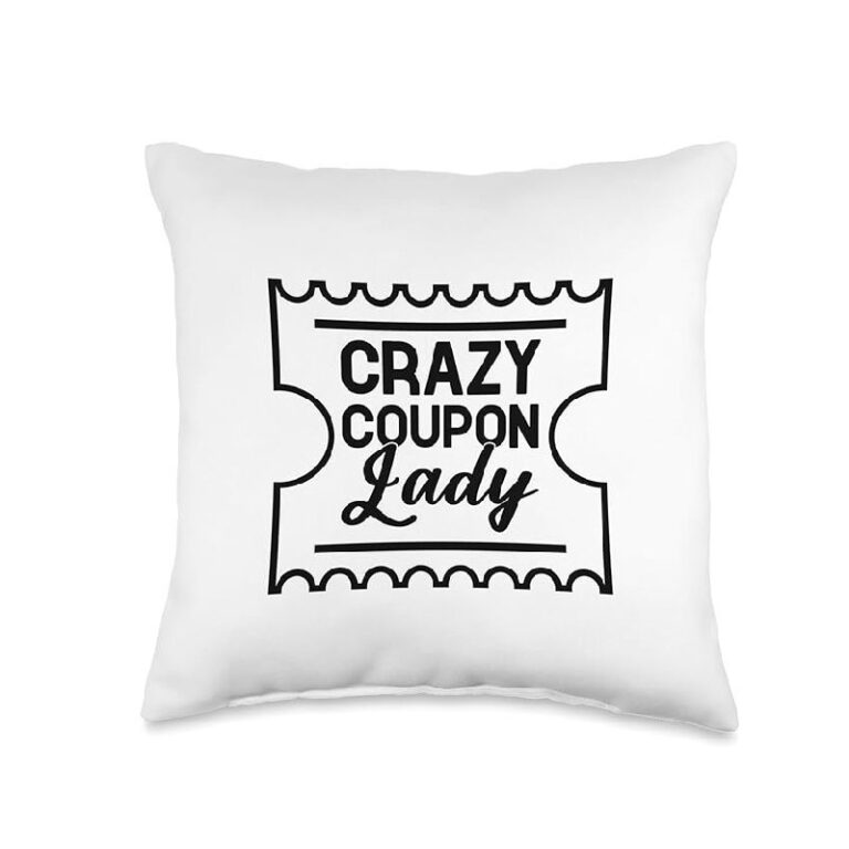 Crazy Coupon Lady Throw Pillow up to 30% off Deal