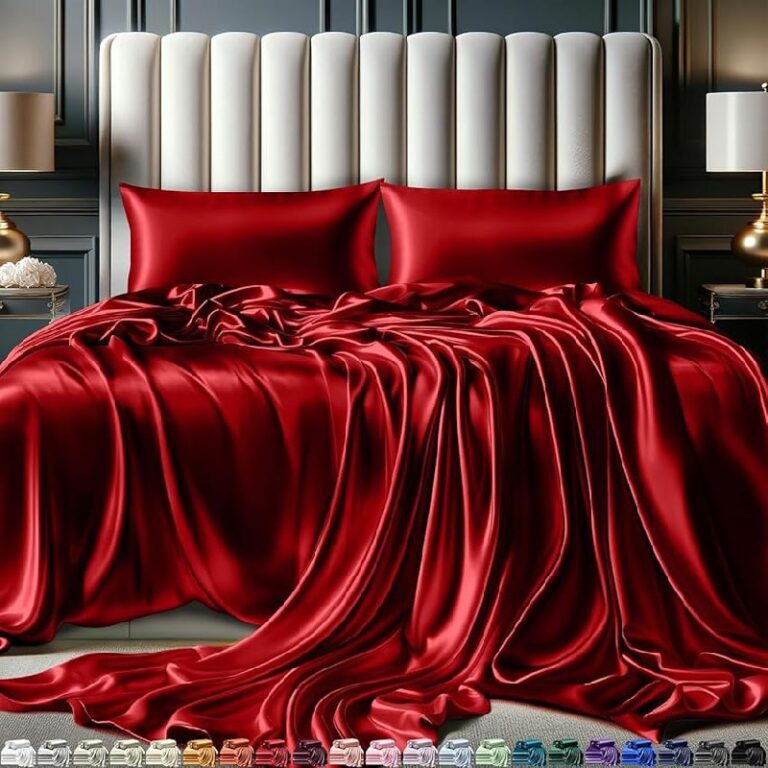 DECOLURE Satin Bed Sheets up to 29% Off Deal