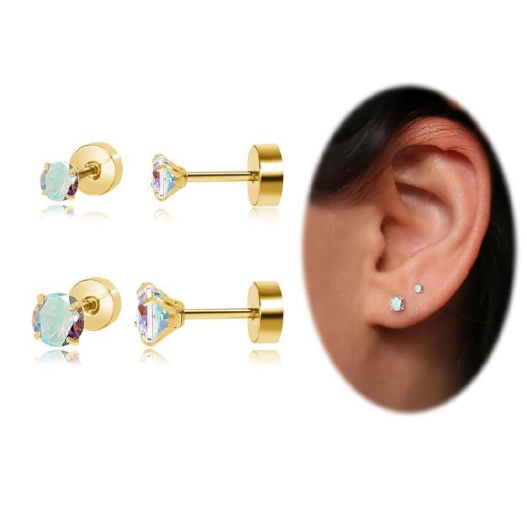 Flat Back Earrings: Up to 10% Off Deal