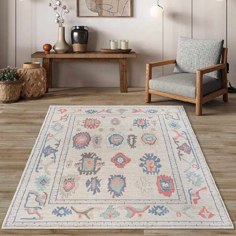 Beige Oushak Area Rug 6×9 up to 50% Off Deal