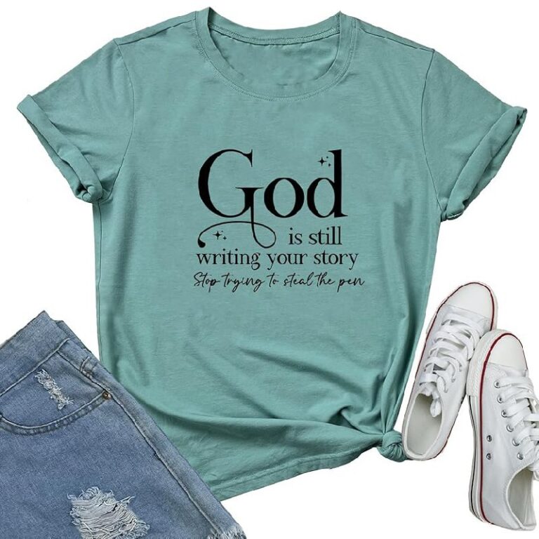 LOOKFACE Womens God is Still T Shirt up to 50% Off Deal