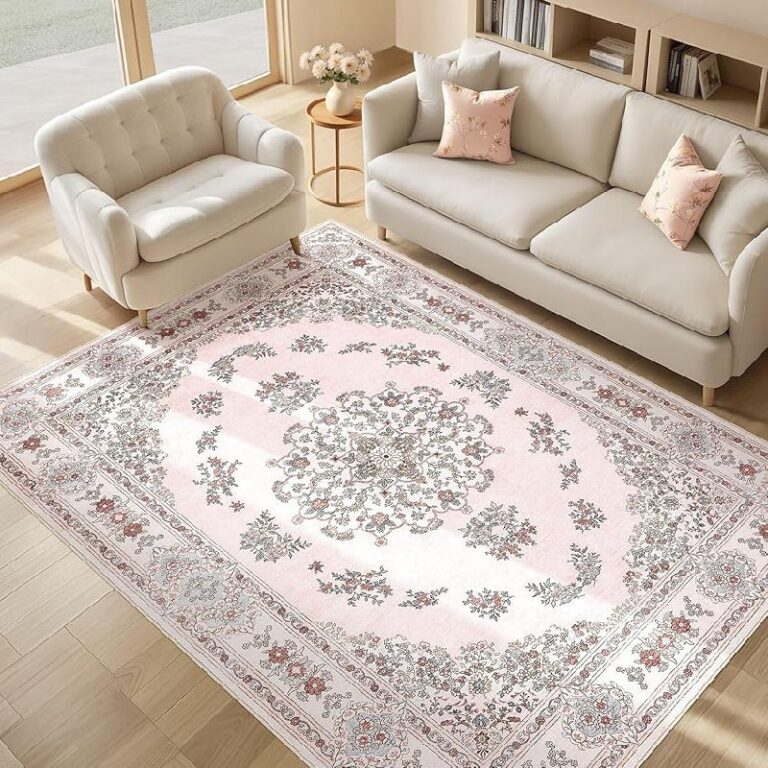 Pink Rug Area Rugs 5×7: Up to 45% Off Deals