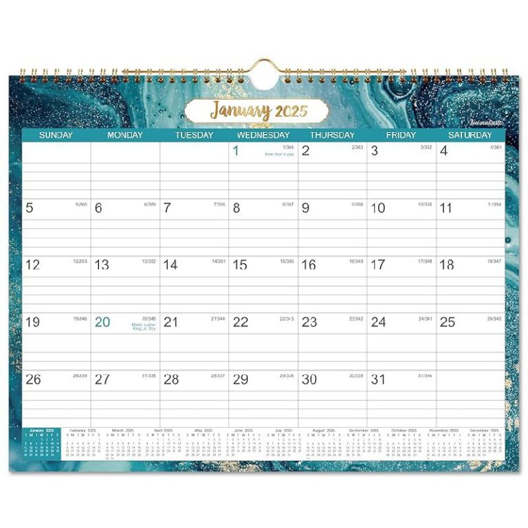 2025 Wall Calendar up to 20% Off Deal