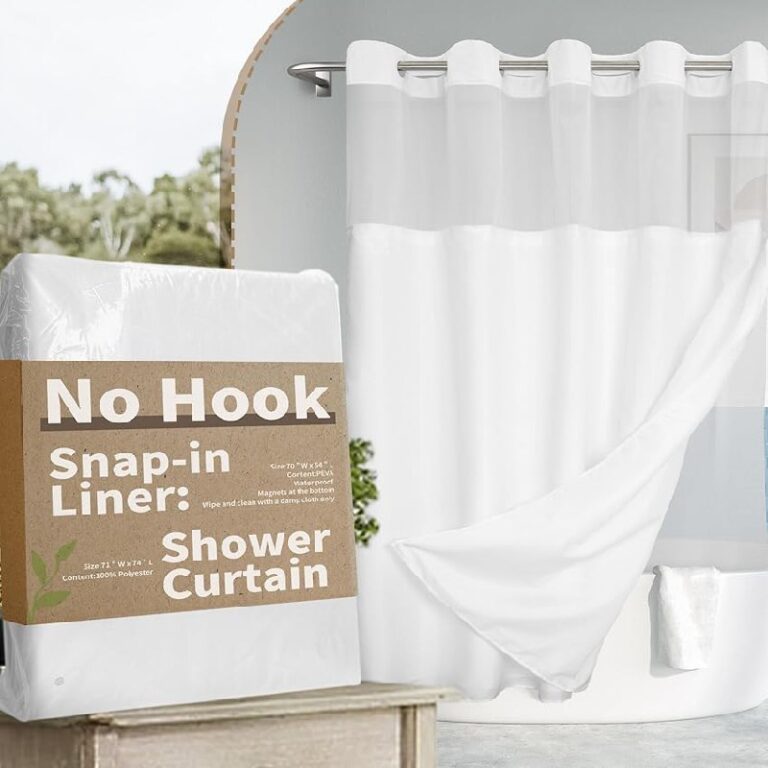 No Hook Slub Shower Curtain Set up to 41% Off Deal