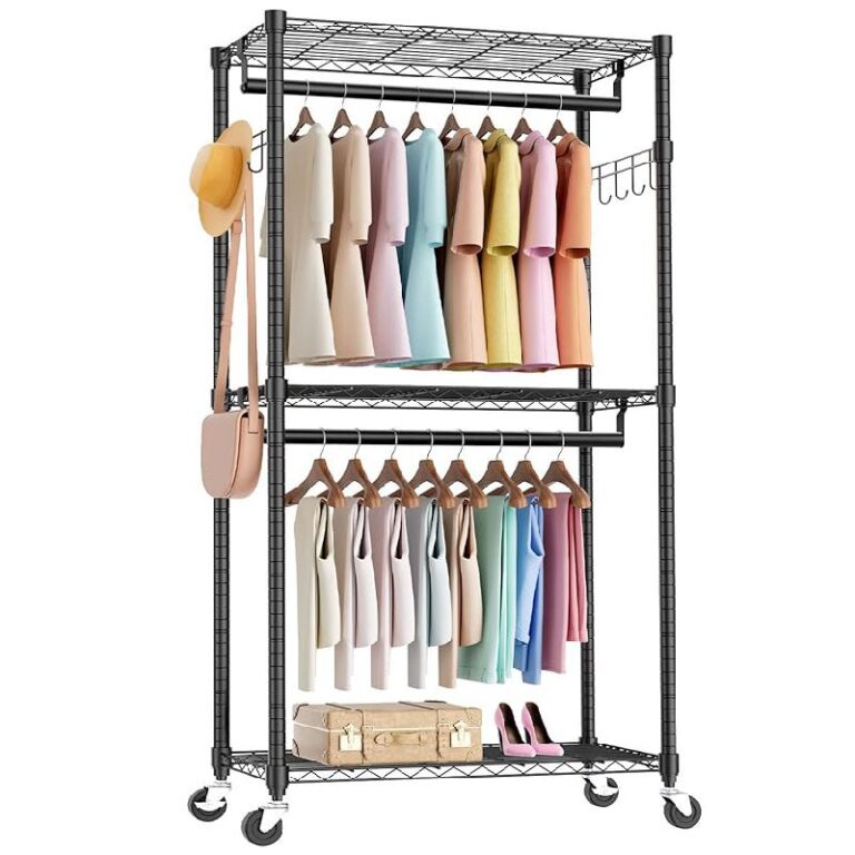 Sweetcrispy Medium Rolling Clothes Rack up to 43% Off Deal