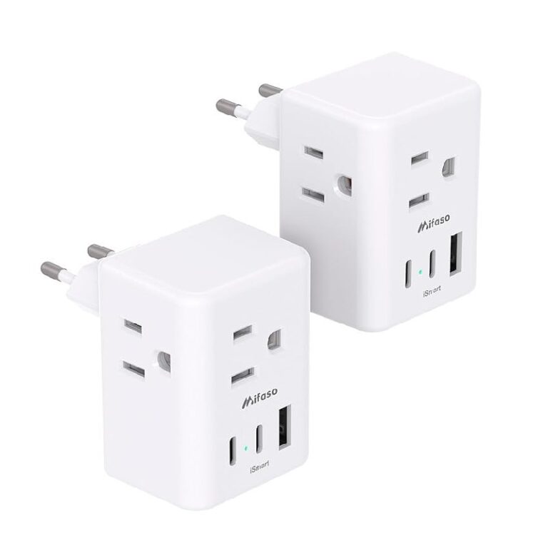 2 Pack European Travel Plug Adapter up to 48% Off Deal