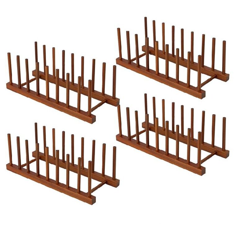 HBlife 4pcs Teak Dish Rack up to 50% Off Deal