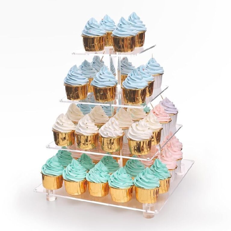 4 Tier Clear Cupcake Stand up to 50% Off Deal