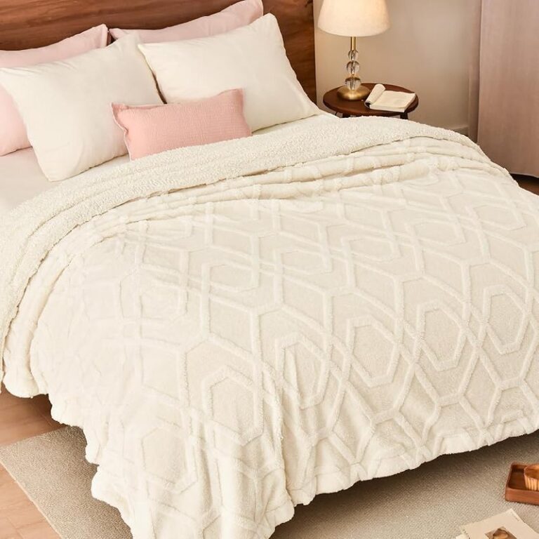 PHF Fluffy Sherpa Fleece Blanket up to 50% Off Deal