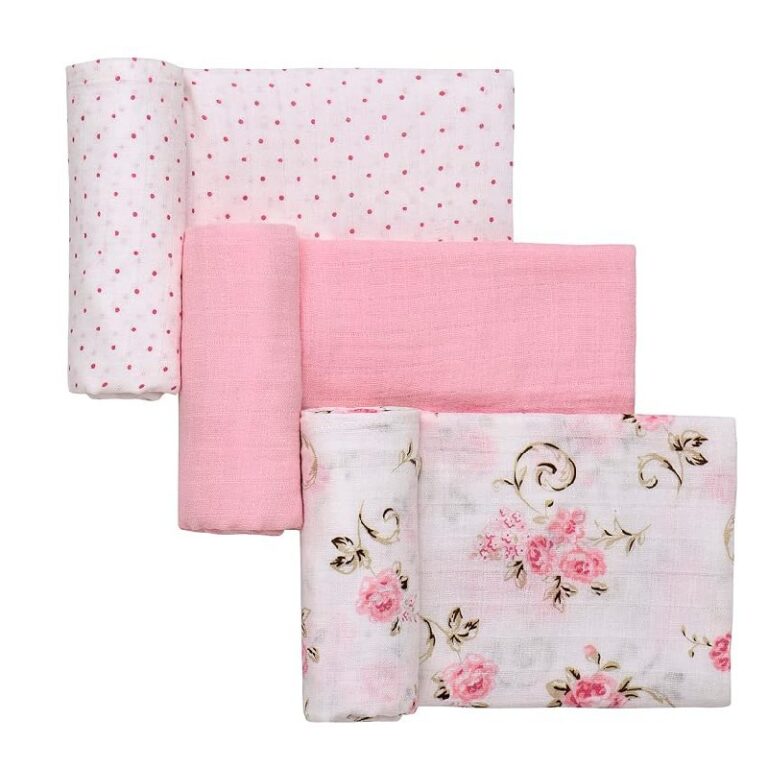 3 Pack Cotton Muslin Swaddle Blankets: Up to 18% Off Deal