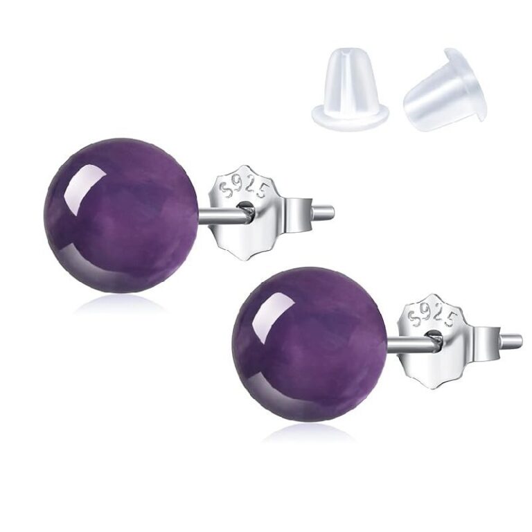 Natural Amethyst Earrings up to 5% off Deal