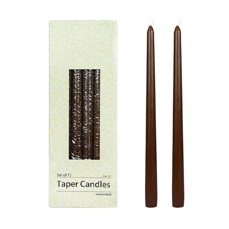 12 Inch Brown Taper Candles up to 44% Off Deal