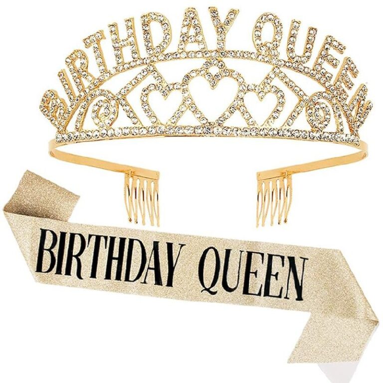 Birthday Crowns Tiara & Sash Kit up to 41% Off Deal