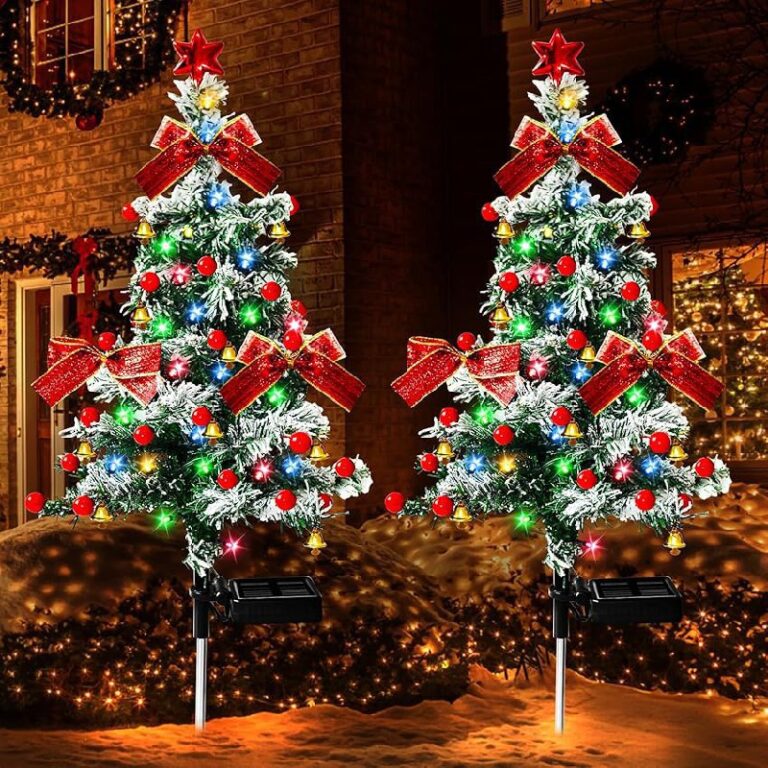 Solar Christmas Trees Lights Outdoor 50% Off Deal