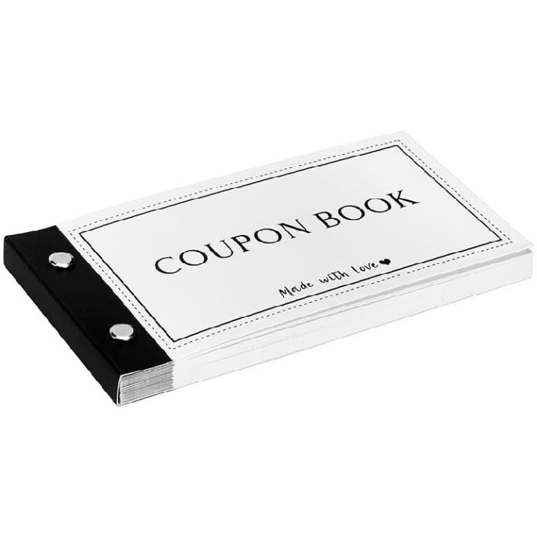 JULEASEL Blank Coupon Book up to 20% Off Deal