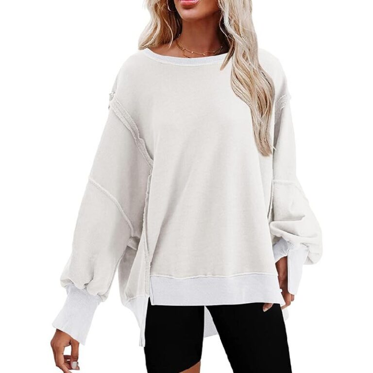 SHEWIN Oversized Sweatshirt up to 0% off Deal