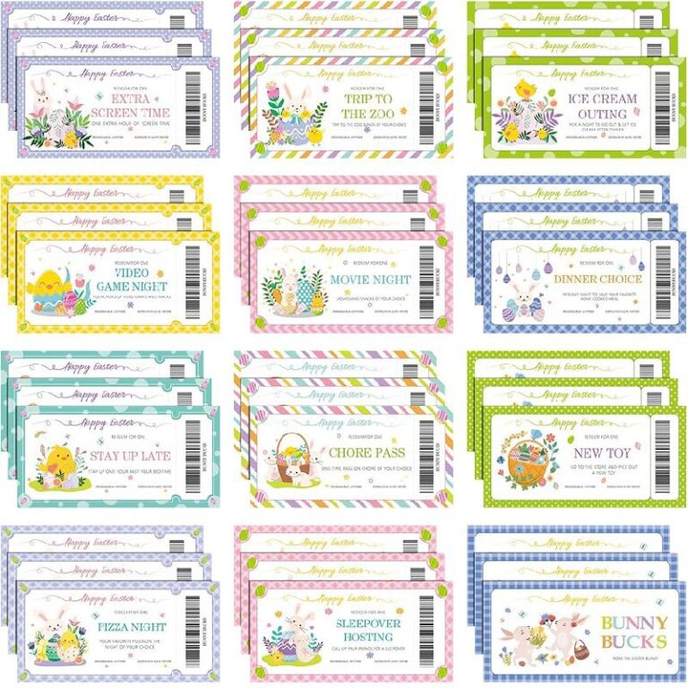 Tenare 48 Pcs Easter Coupons – Up to 50% Off Deals