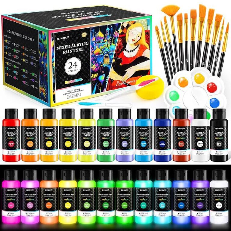 40 PCS Classic & Glow Paint Set – Up to 50% Off Deal