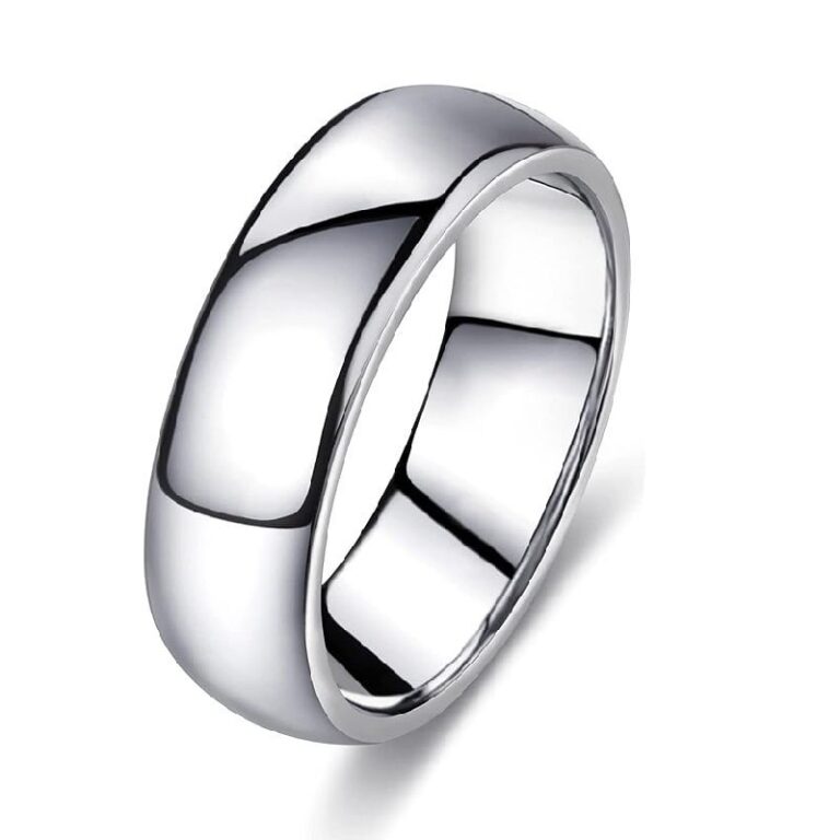 Honsny Silver Band Ring up to 45% off Deal