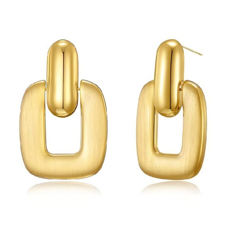 HESSAWELL Gold Drop Earrings up to 50% Off Deal