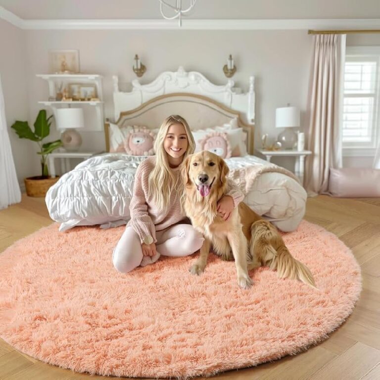 PAGISOFE Pink Round Rugs: Up to 50% Off Deals