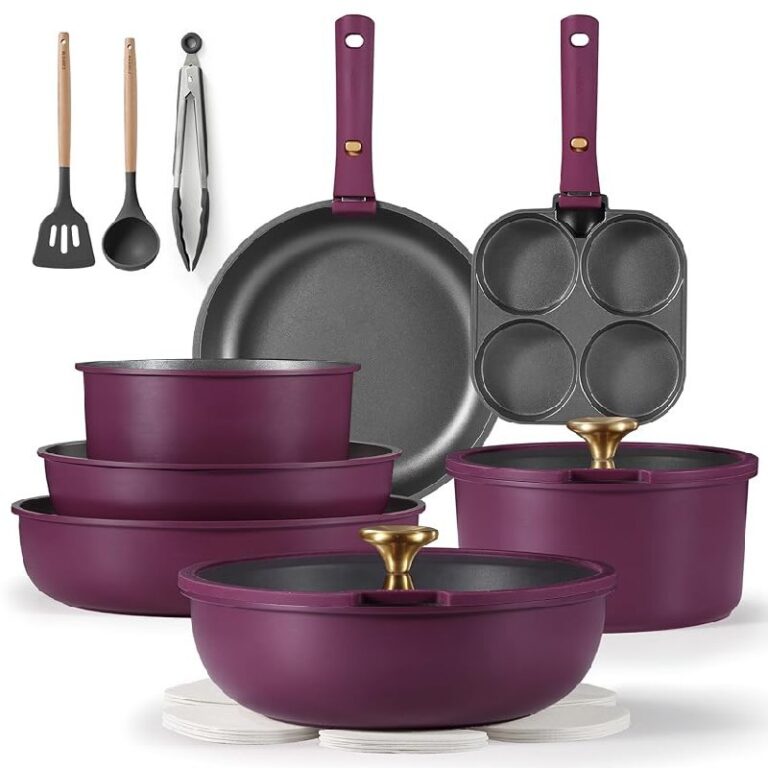 CAROTE 19pcs Cookware Set up to 67% Off Deals