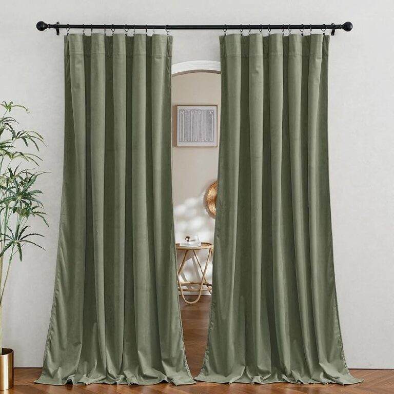 RYB Home Velvet Blackout Curtains 50% Off Deals